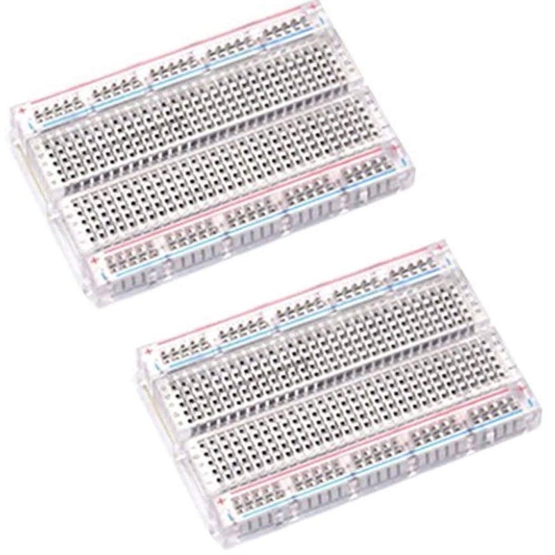 Bestol Prototype Breadboard Clear Crystal SYB 120 400 500 830 840 1660 MB102 GL-12 Tie Point Solderless Modular Board (2pc 400 Tie Point) - Image 1